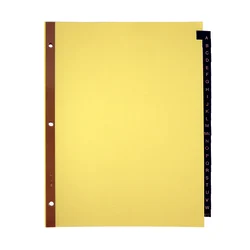 DIVIDER A-Z OD LEATHER BLACK