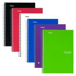 NOTEBOOK 5-STAR 2SUB W/2POCKTS