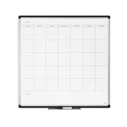 U Brands Calendar Board, Silver Frame