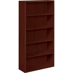 HON 10500 5-Shelf, Mahogany