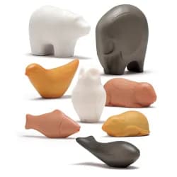 STONE SENSORY PLAY ANIMAL 8PK