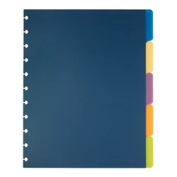 DIVIDER LT TAB POLY ASSOR COL
