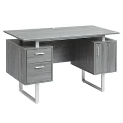 Desk Modern with Storage Grey