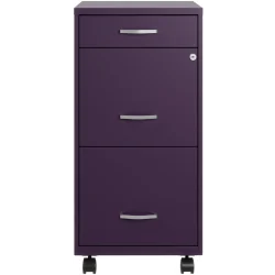 Realspace Mobile Cabinet, Purple
