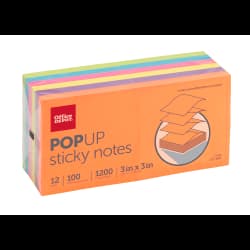 NOTES 3X3 POP-UP DEEP CLR 12PK