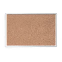 U Brands Cork Board, Silver Frame