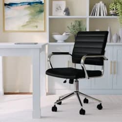 Martha Stewart Chair, Black/Nickel