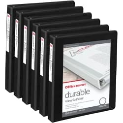 OD BNDR DUR VW 1IN 6PK BLK