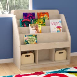 Flash Tiered Bookstand, Beech