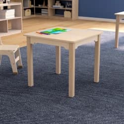 Flash Wood Square Table, Beech