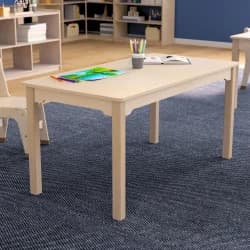 Flash Wood Rectangle Table, Beech
