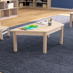 Flash Trapezoid Table, Beech