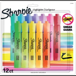 HIGHLIGHTER TANK 12PK ASSORTED