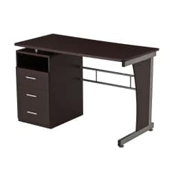 Desk Modern with Storage Brown