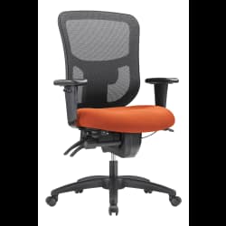 WorkPro Mesh Chair, Black/Tangerine