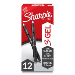 SHARPIE GEL 0.7MM 12OS RED