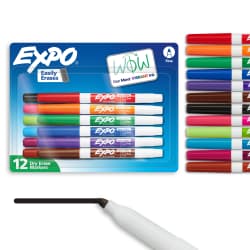 MARKER EXPO LOWODR ASST 12PK