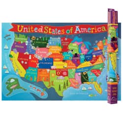 MAP UNITEDSTATES KIDS 24X36