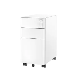 Mobile File Cabinet White