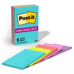 POST-IT MIAMI 4x6 5PK