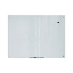 U Brands Glass Board, White