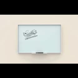 U Brands Glass Board, White