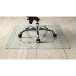 LLR Glass Chair Mat, Clear