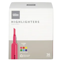 HIGHLIGHTER CHISEL 36 PK ASTD