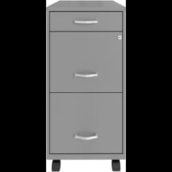 Realspace Mobile Cabinet, Silver