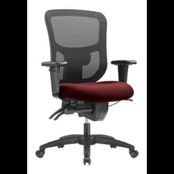 WorkPro Mesh Chair, Black/Burgundy