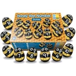 HONEY BEE NUMBER STONES 20