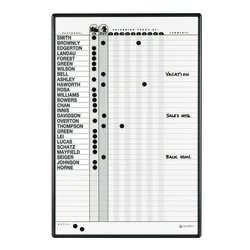 BOARD IN/OUT OVAL 24X36 GRAY