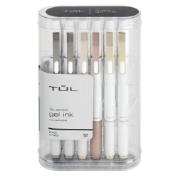 PEN GEL PEARL 0.7 12PK BLK INK