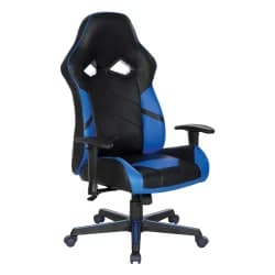 Office Star Vapor Chair, Black/Blue