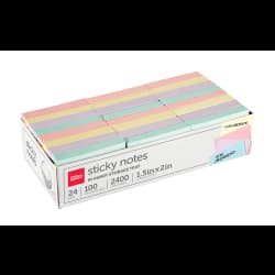 STICKYNTE OD 1.5X2 24PK PASTEL