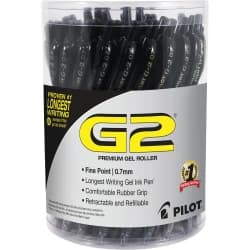 PEN GEL PILOT G2 FN BK 36PC