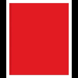 PORTFOLIO PAPER 2PKT 3PRG RED