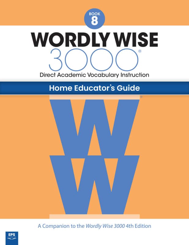 Wordly Wise 3000 Home Educator Guide Book 8 (4th