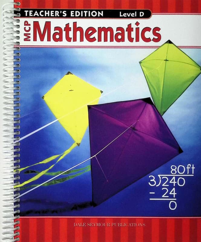 MCP Math Level D Teacher's Guide 2005