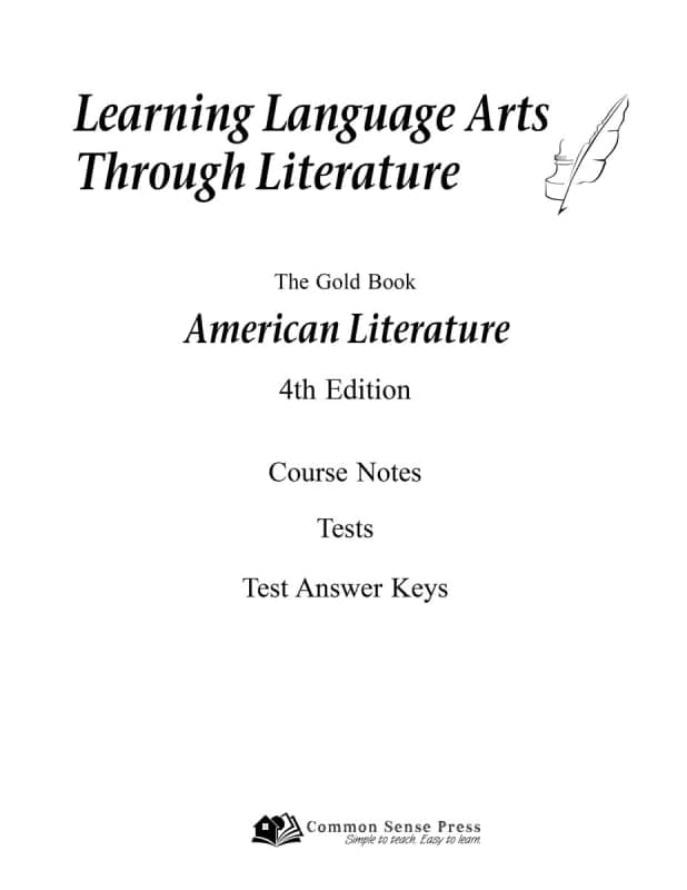Learning Language Arts Through Literature Gold -