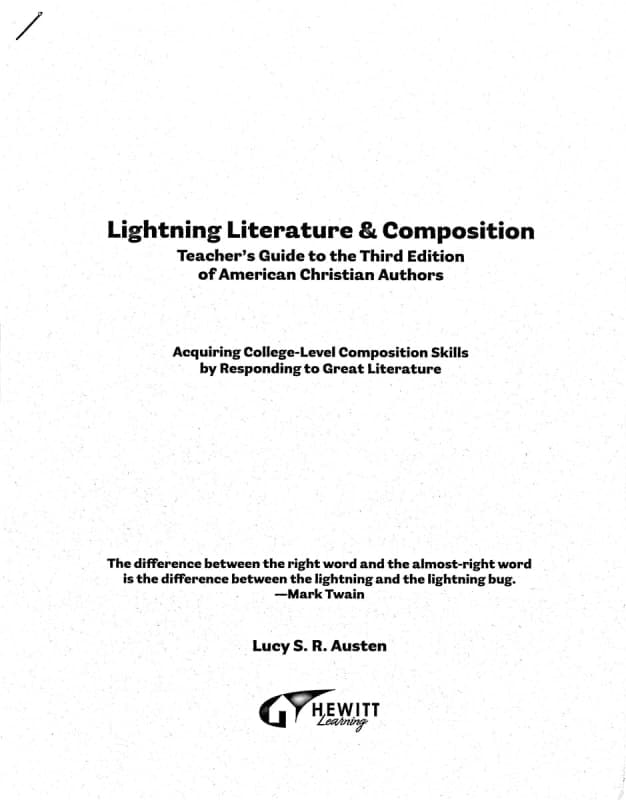 Lightning Literature & Composition American
