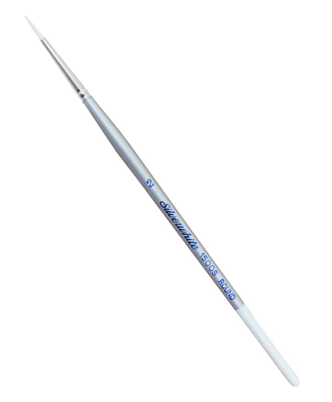 Silverwhite Synthetic Short Handle Round 2 Paint