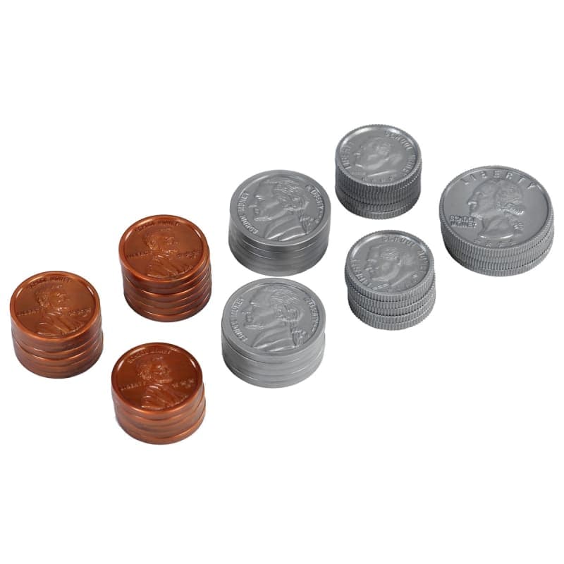 Set of US coins (plastic)