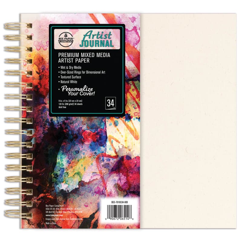 Artist Journal - Spiral (9 x 9)