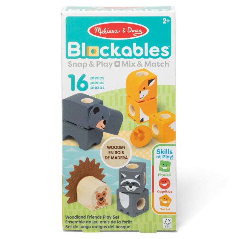 Melissa & Doug Blockables Woodland Friends Play
