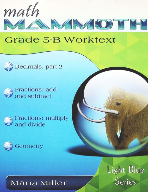 Math Mammoth Grade 5-B Worktext (2023 Edition,