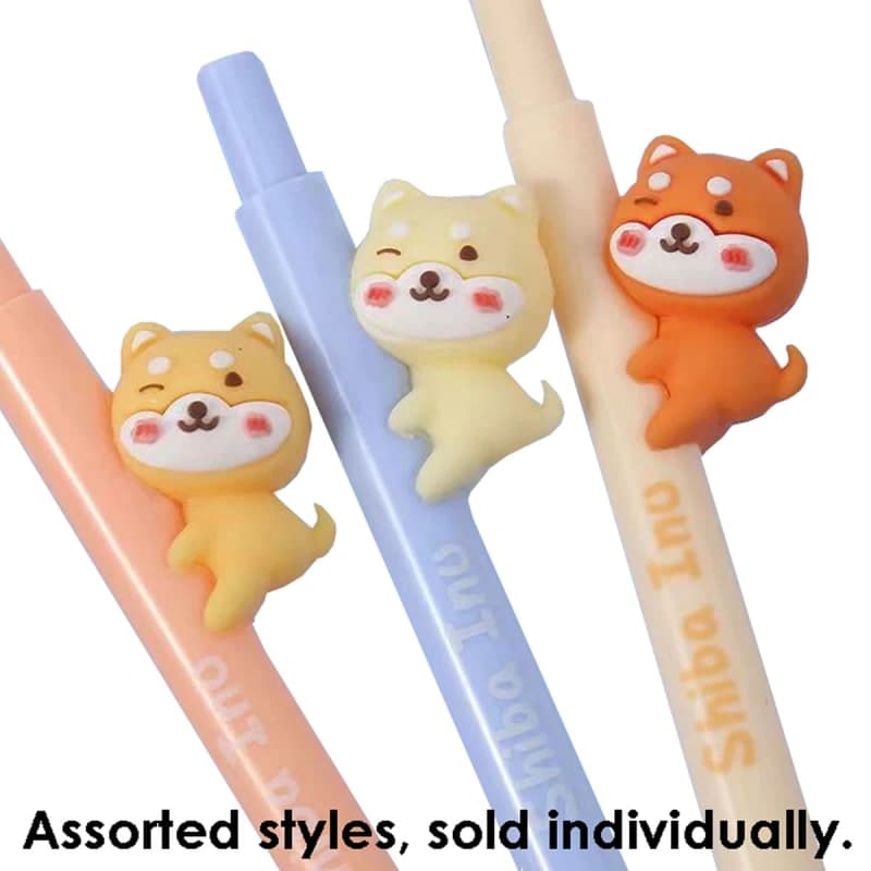 Shiba Inu Retractable Gel Pen (assorted style)