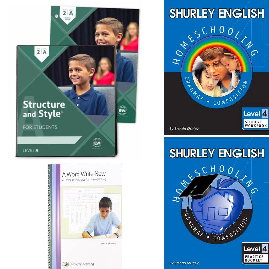Grammar & Writing 4 Shurley and IEW - Course Kit