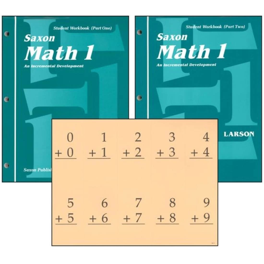 Saxon Math 1 Student Workbook Set with Fact Cards