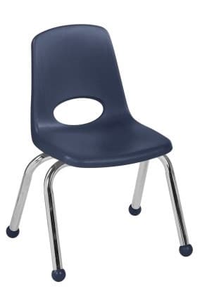 12" Stack Chair with Ball Glides,